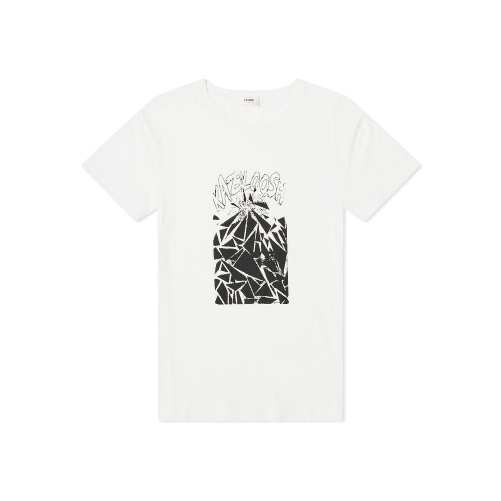 Bedrucktes Baumwoll-T-Shirt von Celine