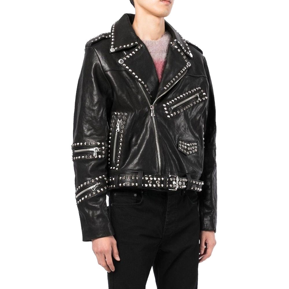 Celine Lederjacke mit Nieten