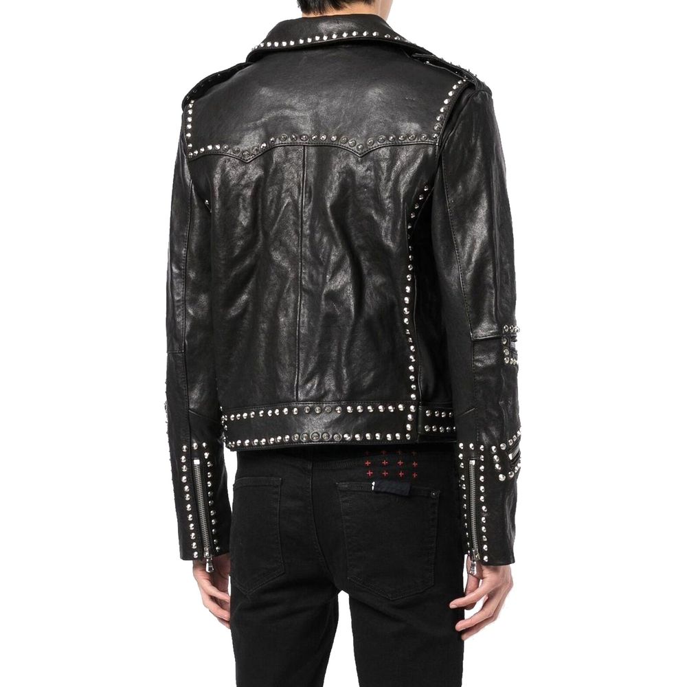 Celine Lederjacke mit Nieten
