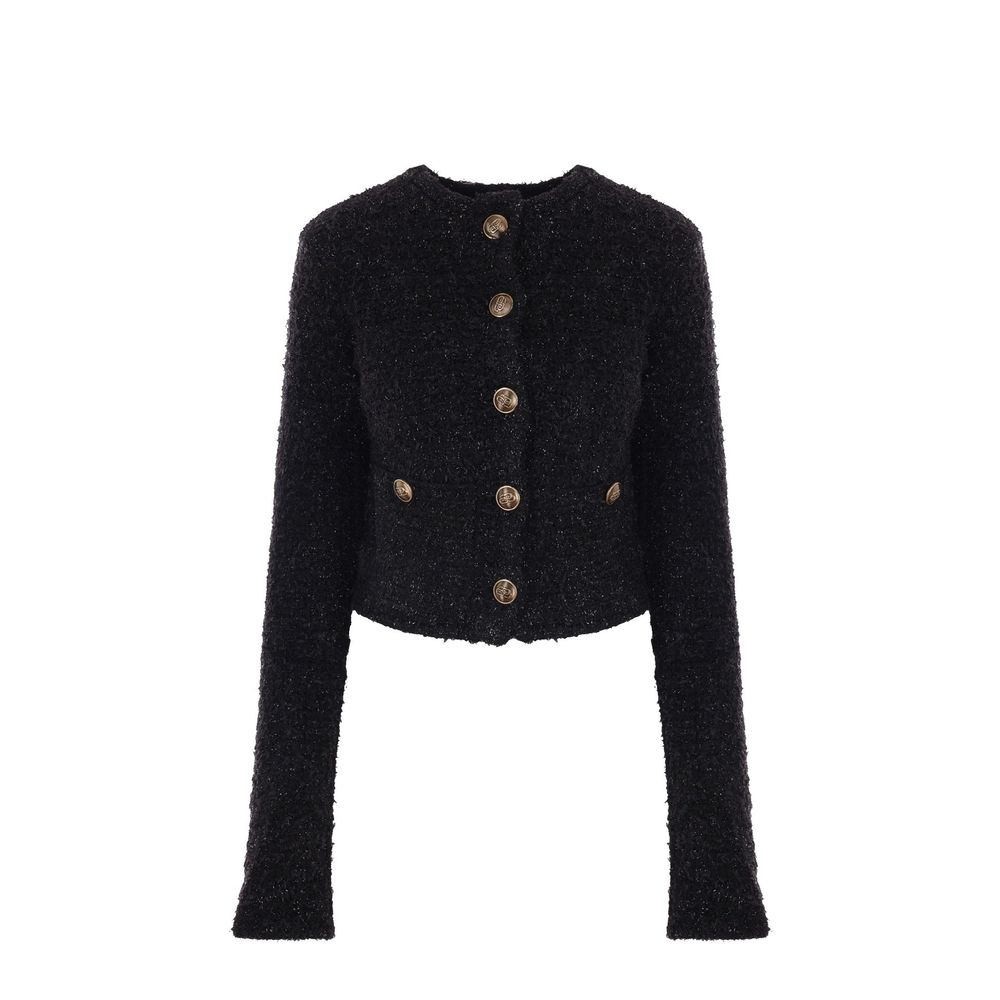 Balenciaga Crop Bouclé-Cardigan