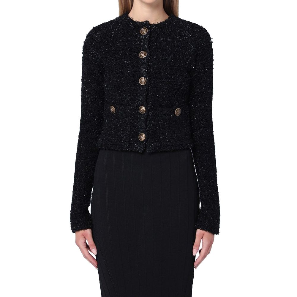 Balenciaga Crop Bouclé-Cardigan