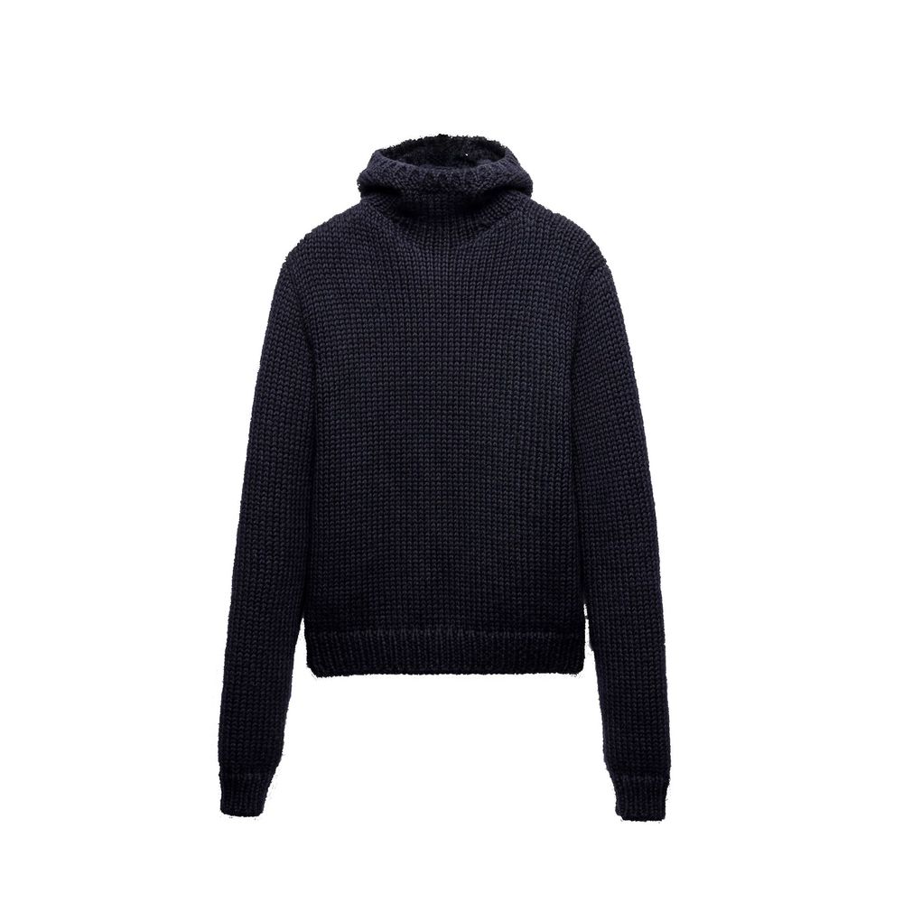 Prada Wollpullover mit Kapuze