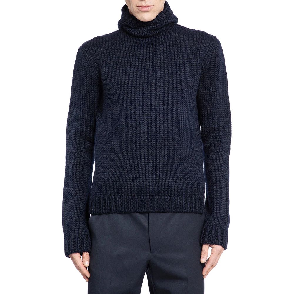 Prada Wollpullover mit Kapuze
