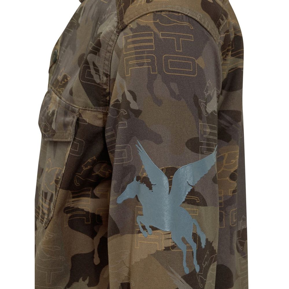 Etro Camouflage-Baumwollhemd