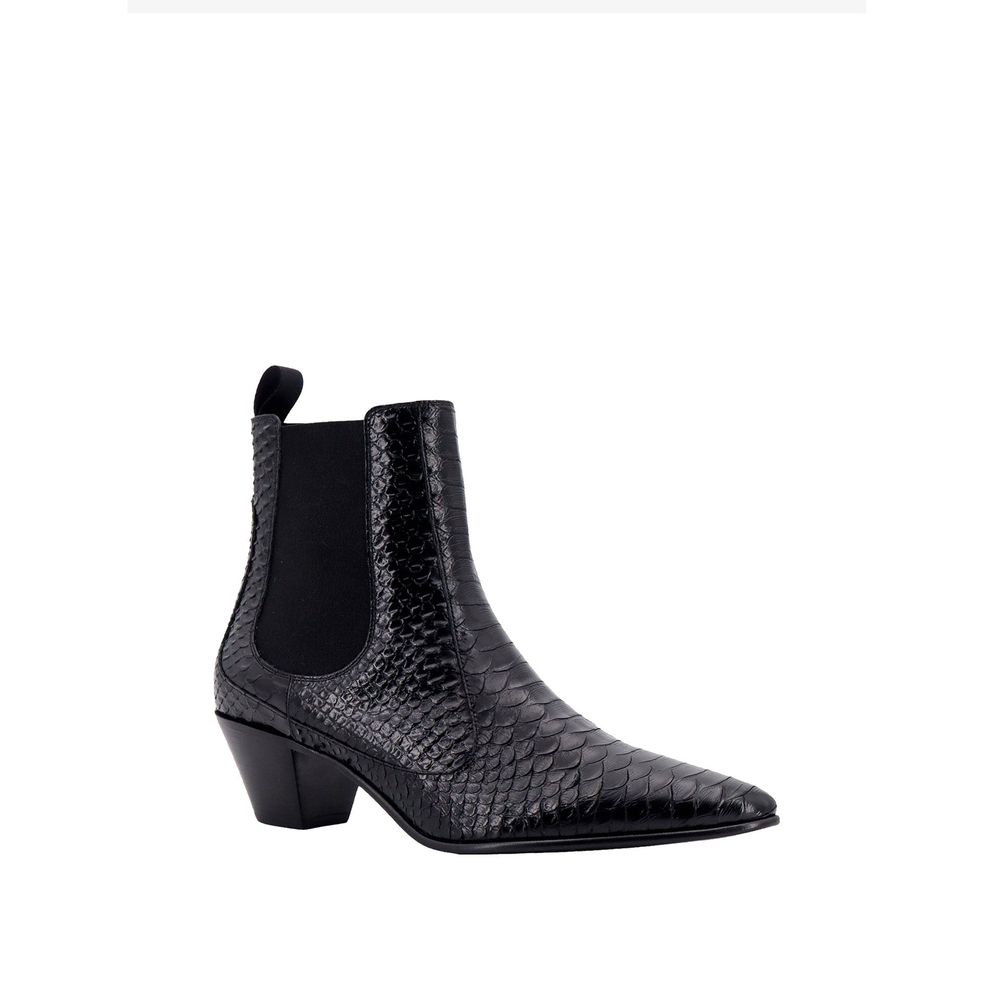 Celine Chelsea Boots aus Leder mit Schlangeneffekt