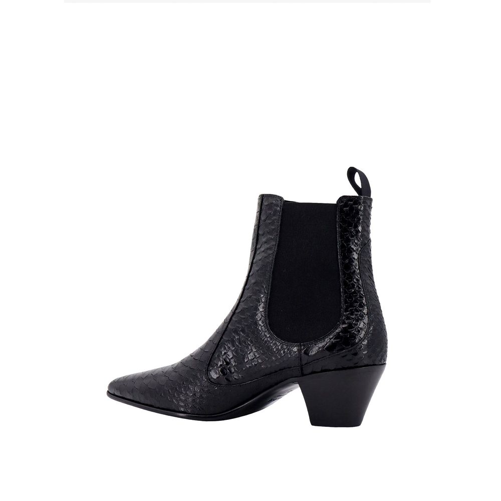 Celine Chelsea Boots aus Leder mit Schlangeneffekt