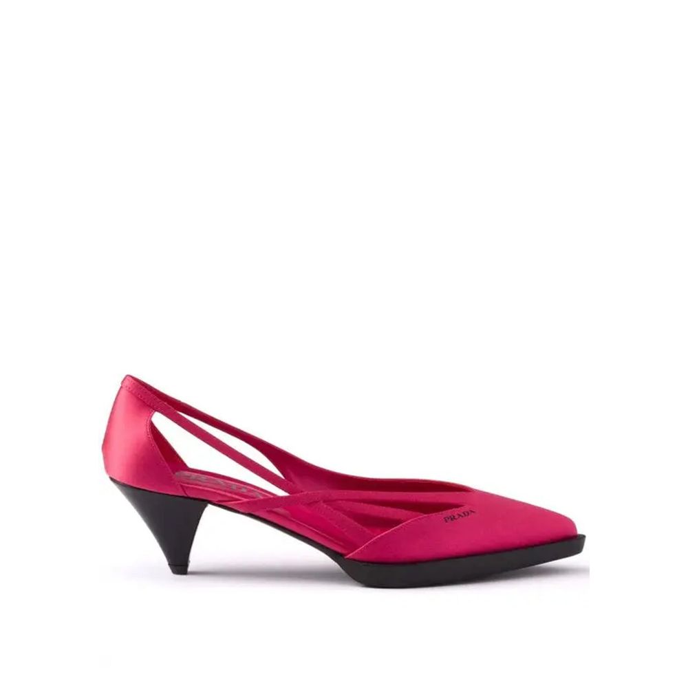 Prada 55 mm Satin-Pumps mit Cut-Outs