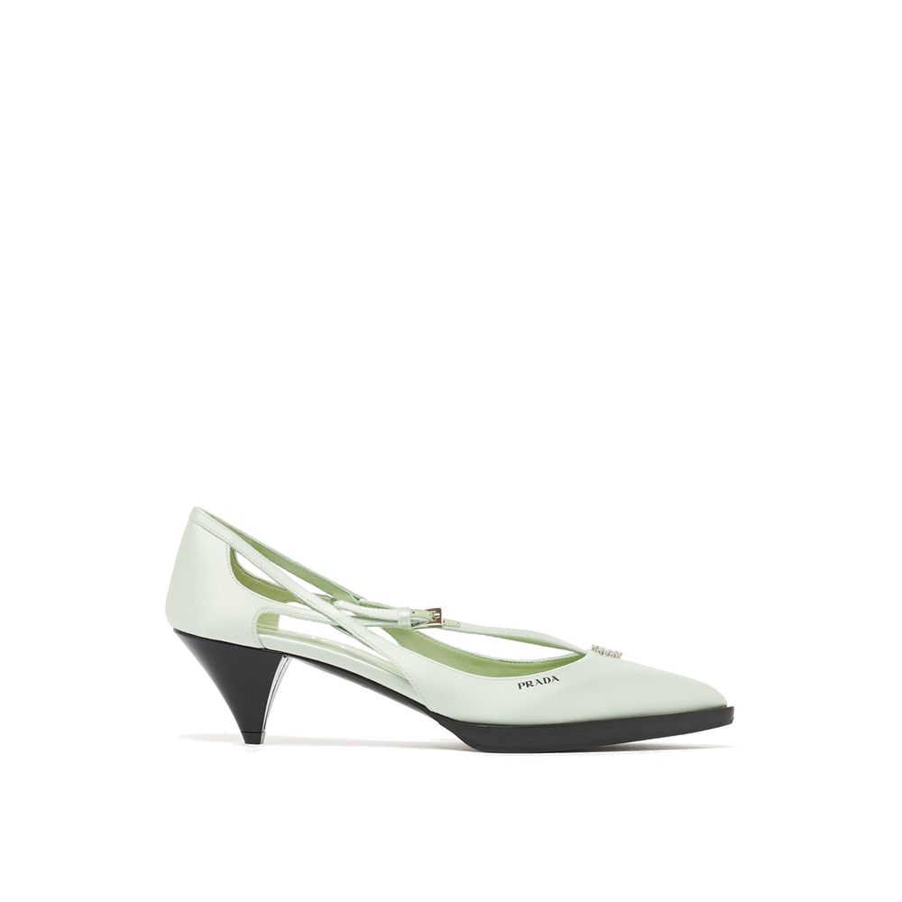Prada Satin-Pumps mit Cut-Outs