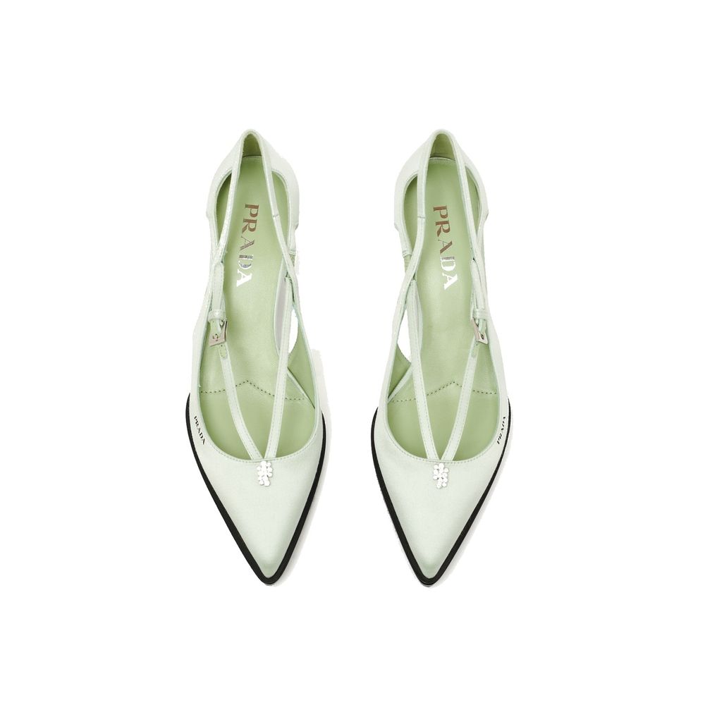 Prada Satin-Pumps mit Cut-Outs