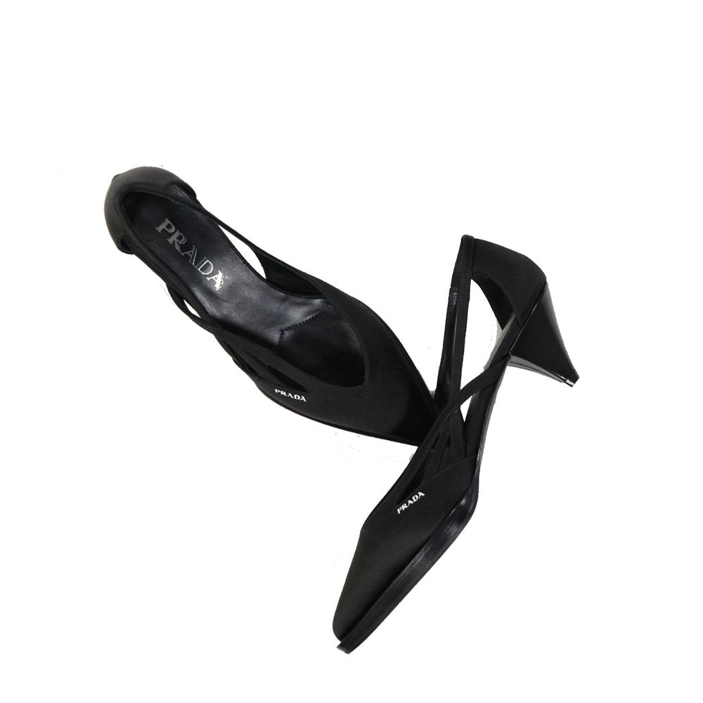 Prada 55 mm Satinpumps mit Cut-Outs