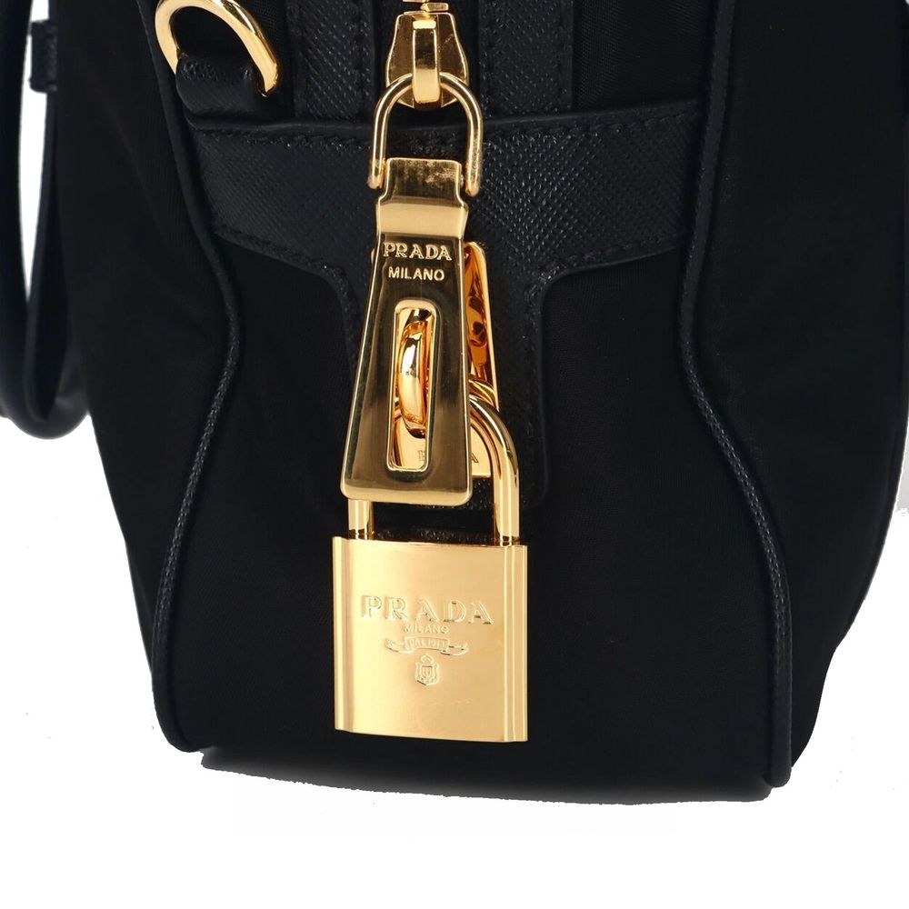 Prada Logo Nylon Top Handtasche