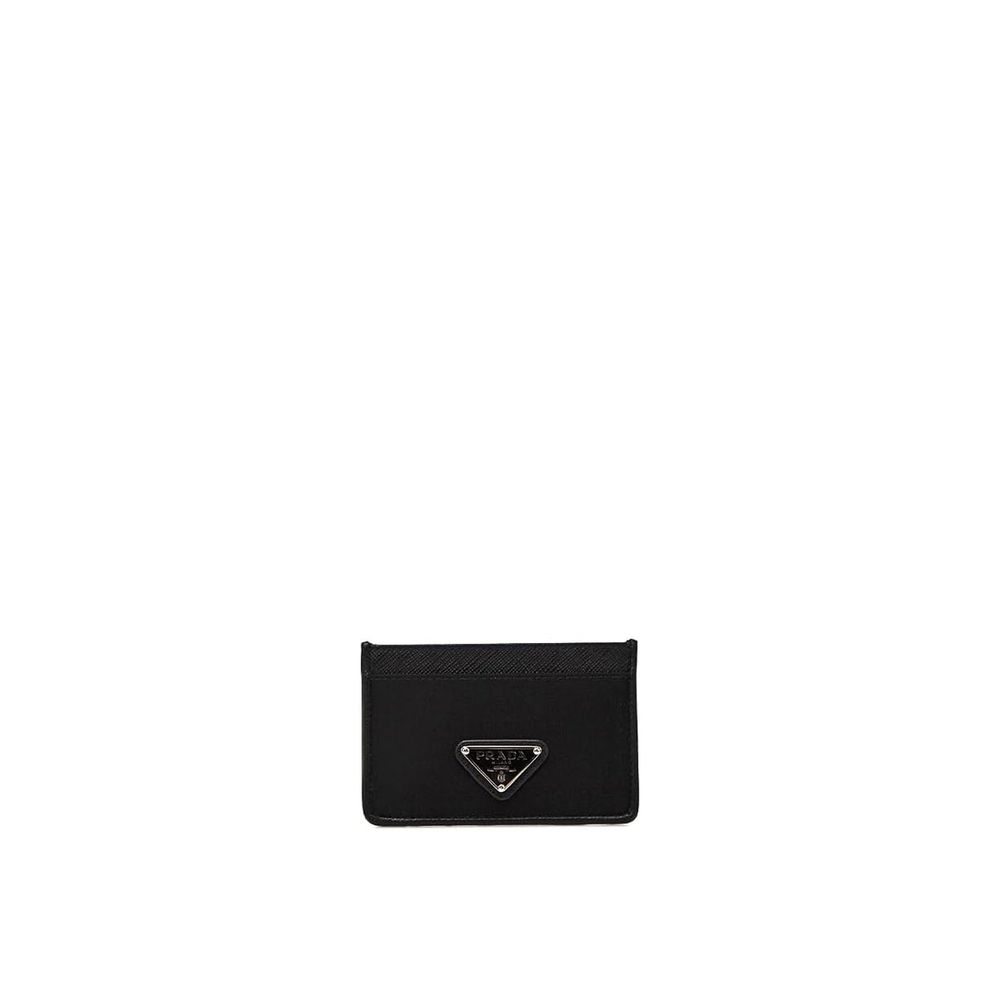 Prada Kartenetui aus Nylon und Leder