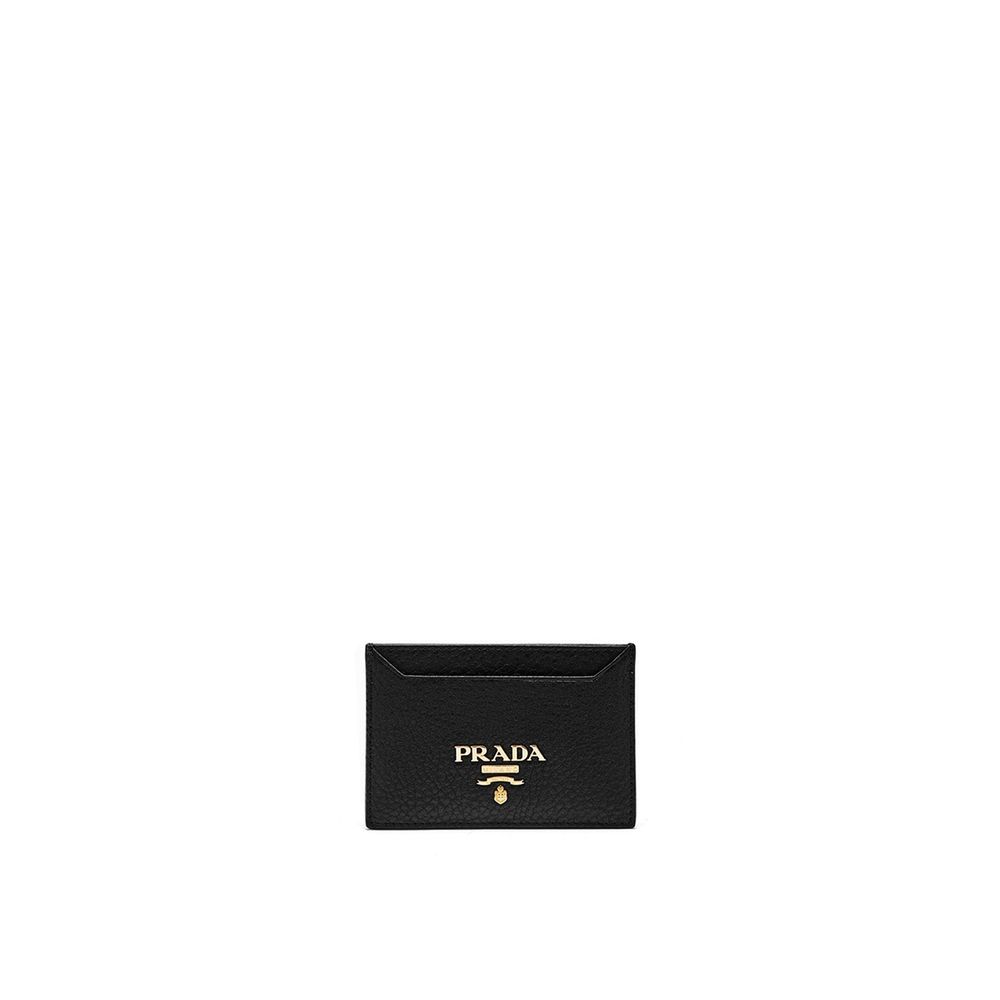 Prada-Kartenetui aus Leder mit Logo