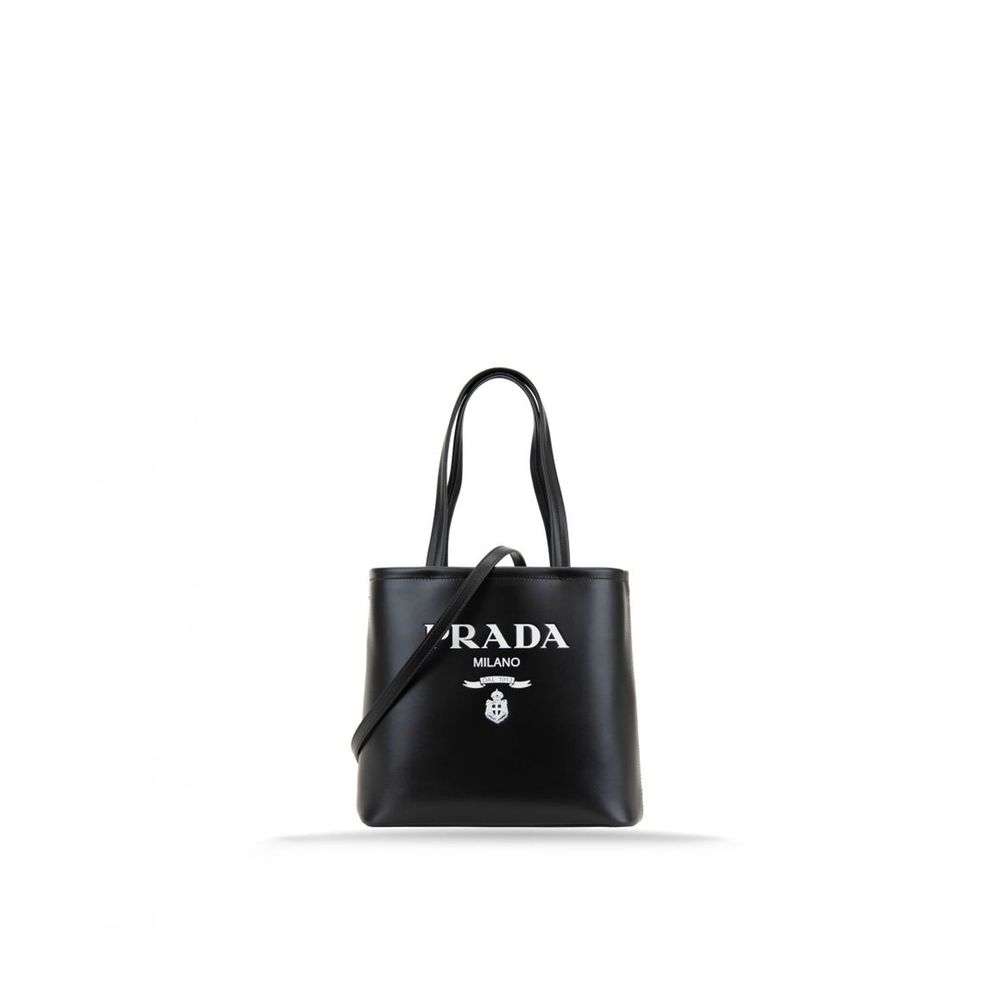 Prada Logo-Tragetasche aus Leder
