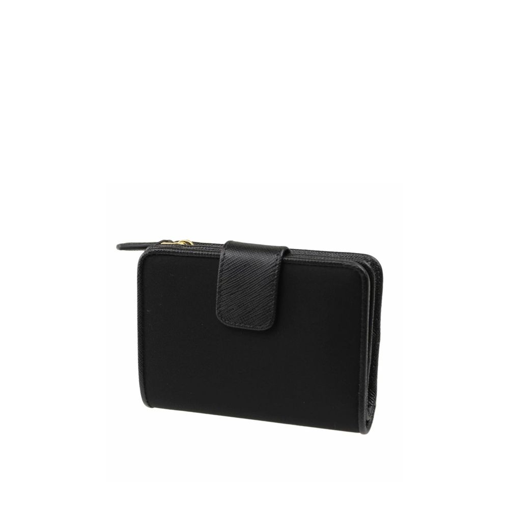 Prada Französische Brieftasche aus Nylon und Leder