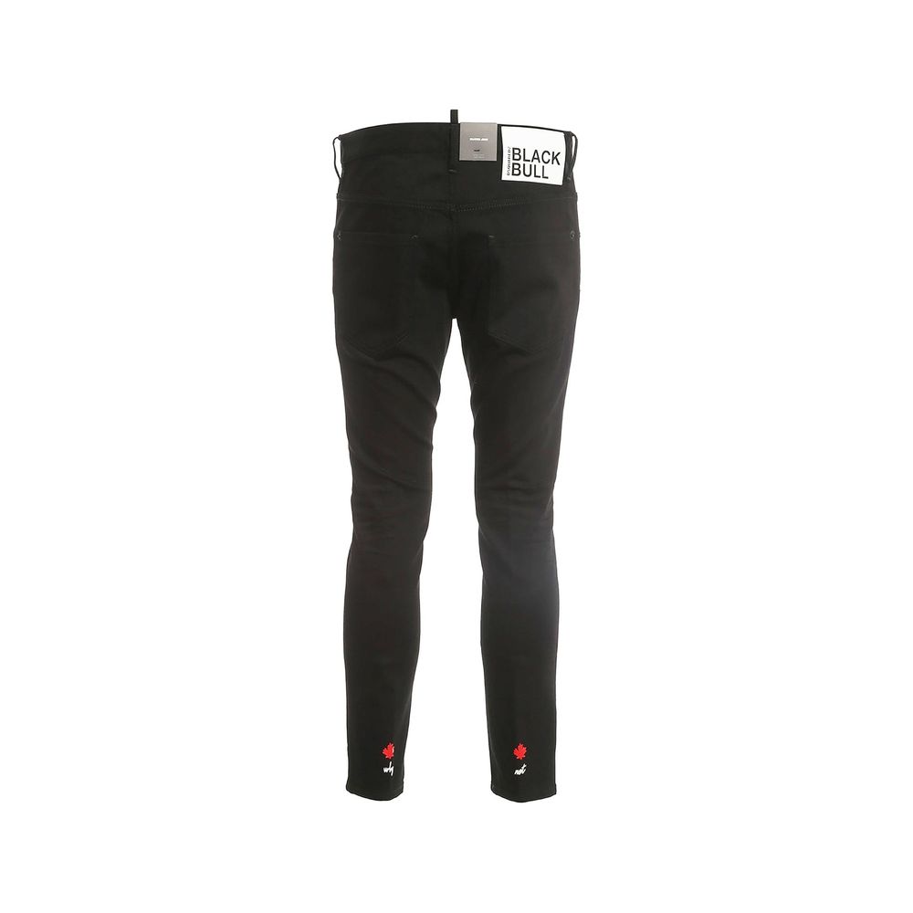 Dsquared² Schwarze Bull Skaterjeans