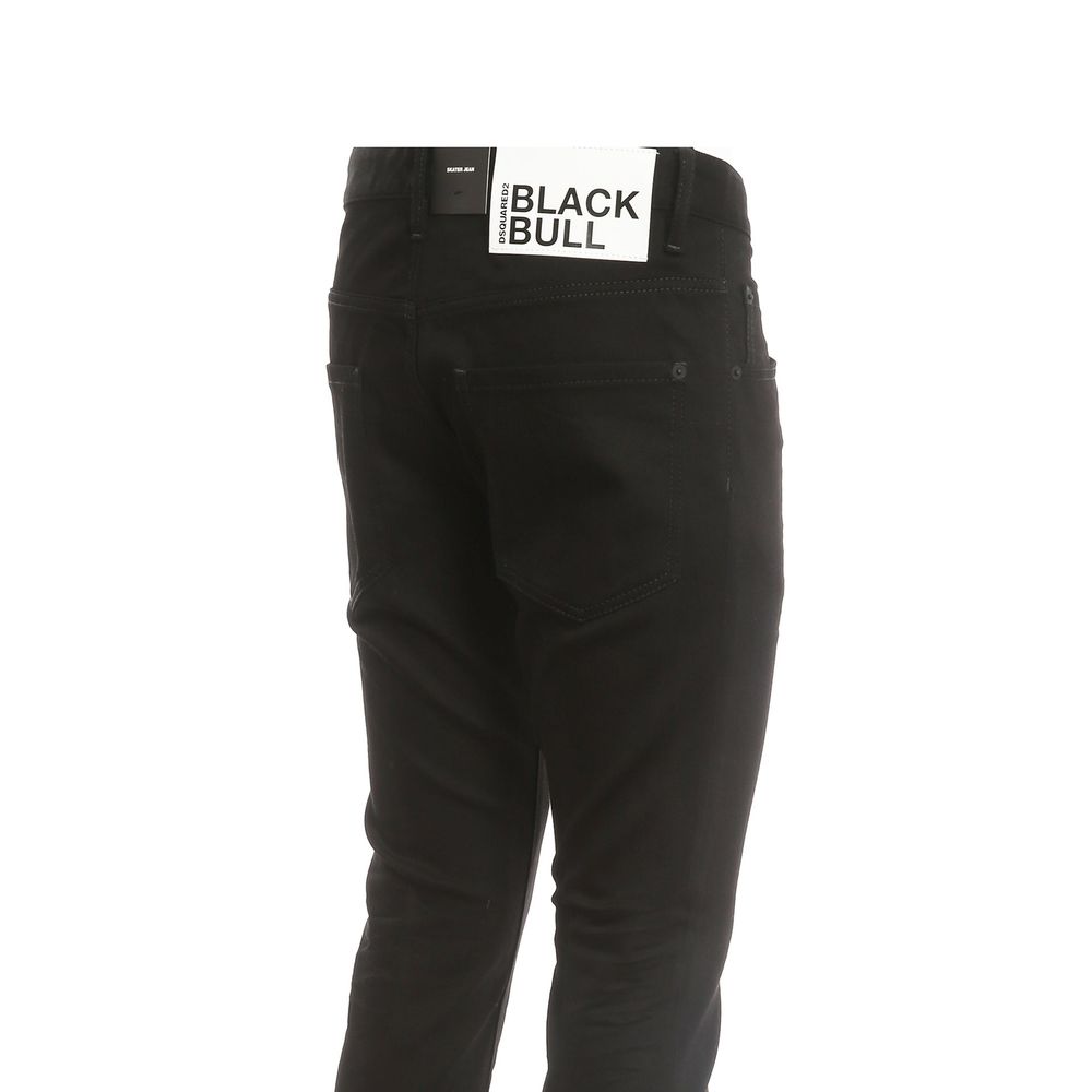 Dsquared² Schwarze Bull Skaterjeans