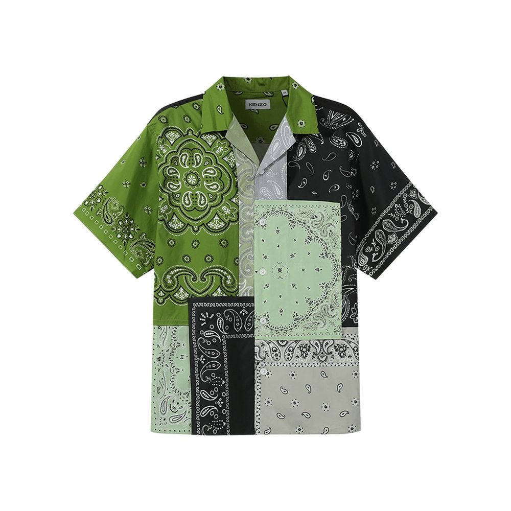 Kenzo Patchwork-Baumwollhemd
