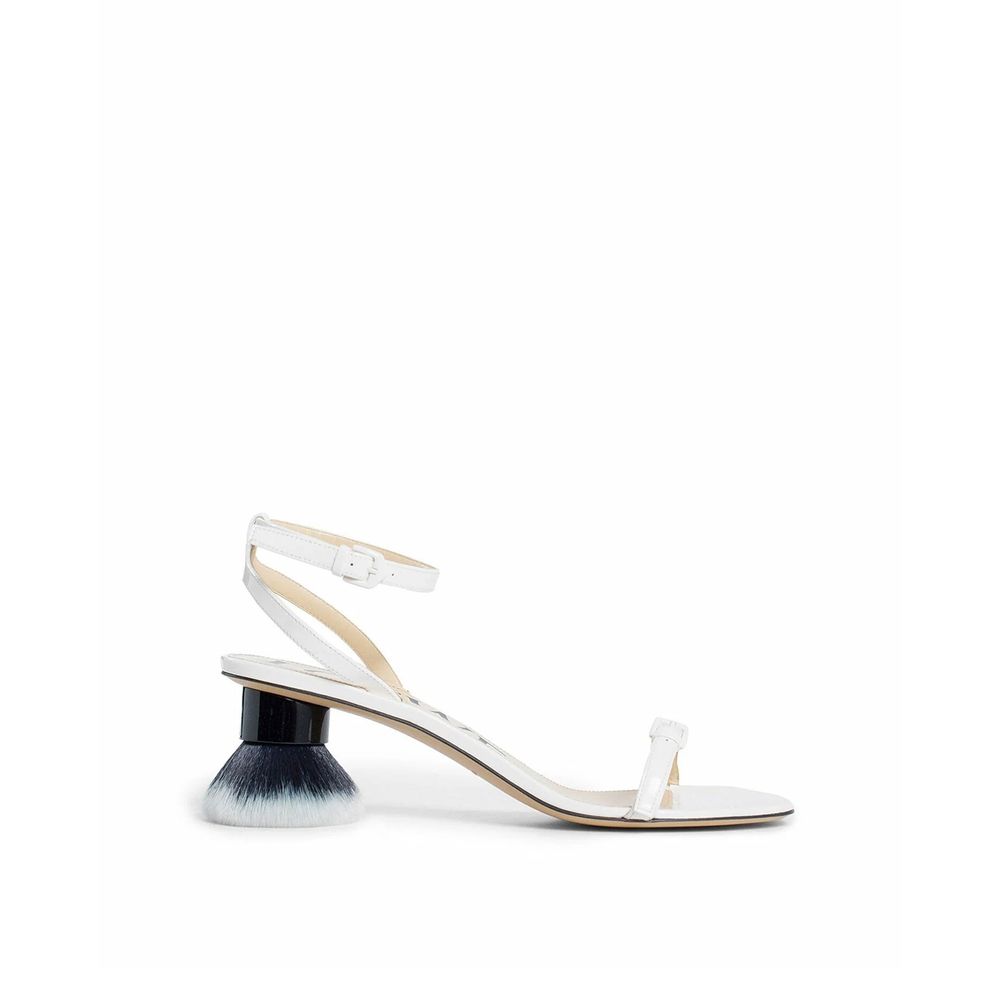 Loewe Sandalen aus gebürstetem Leder mit Blütenblattmuster