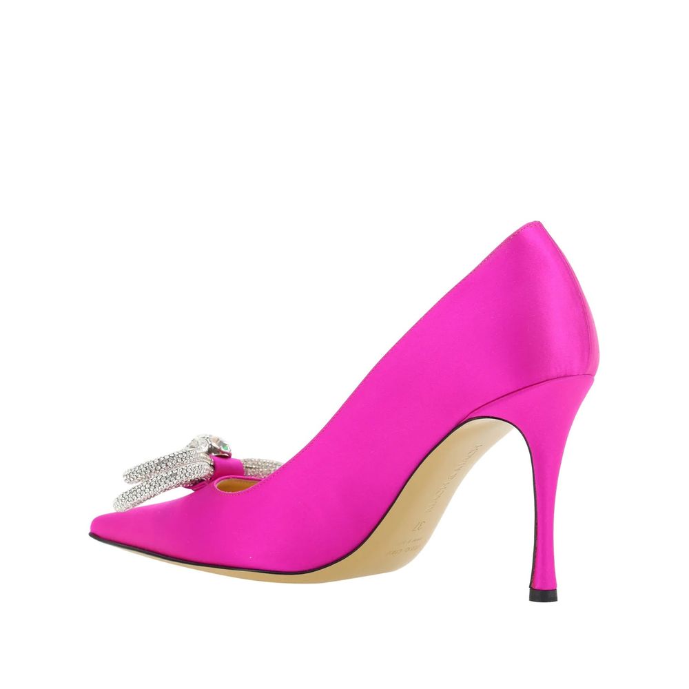 MACH &amp; MACH Satin-Pumps mit Doppelschleife