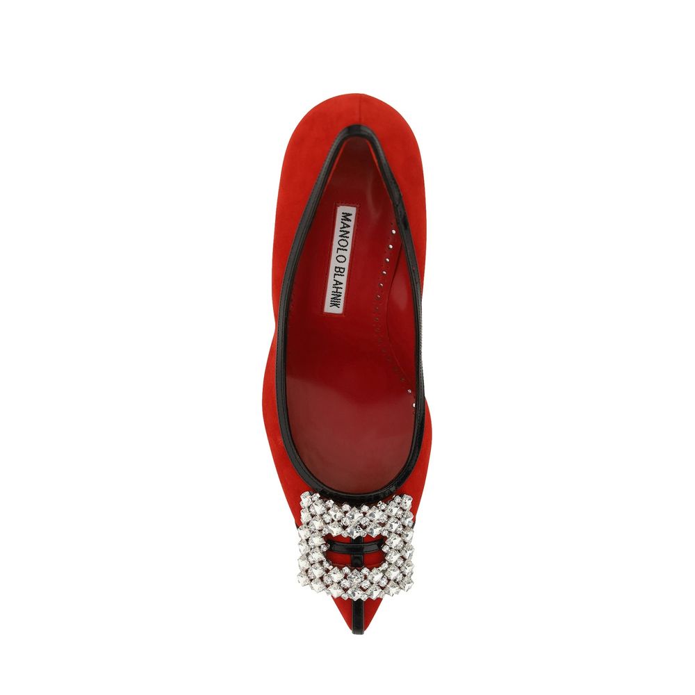 Manolo Blahnik Tuberian 90 Wildlederpumps