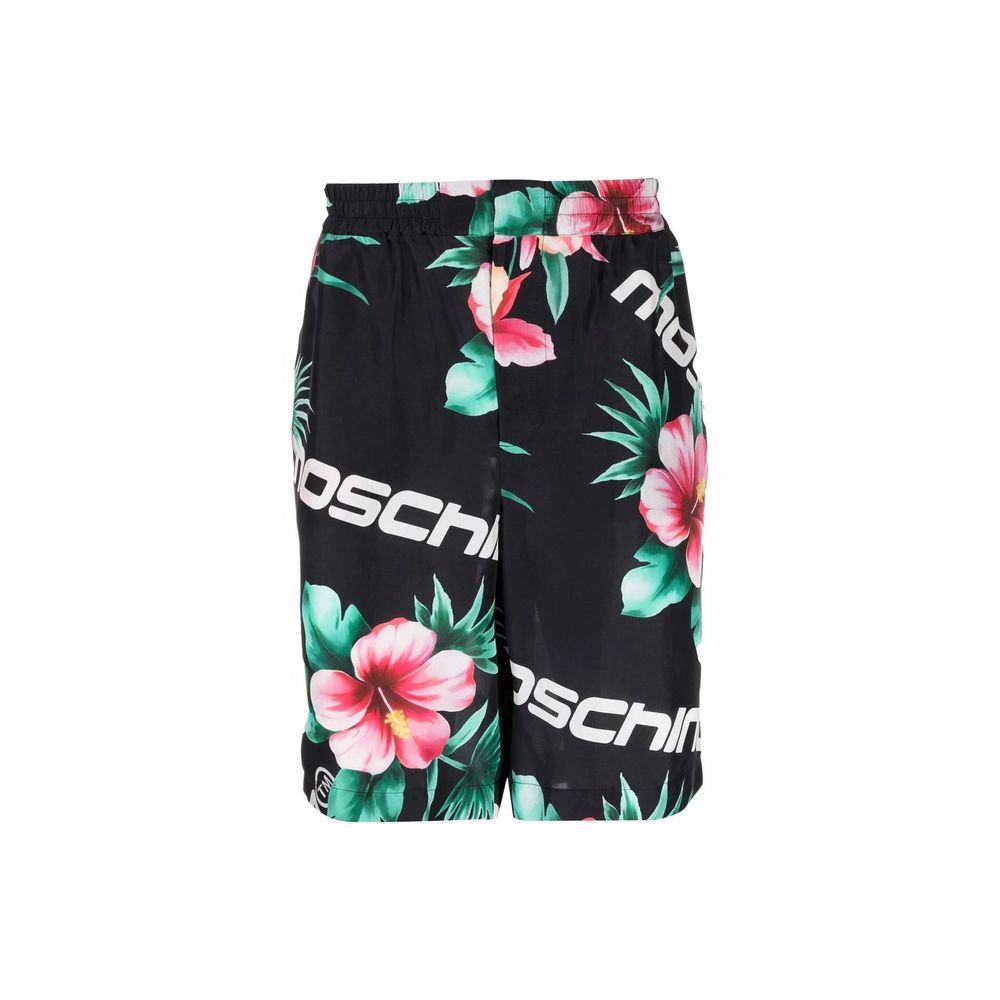 Moschino Couture – Seidenshorts mit Blumendruck von Moschino