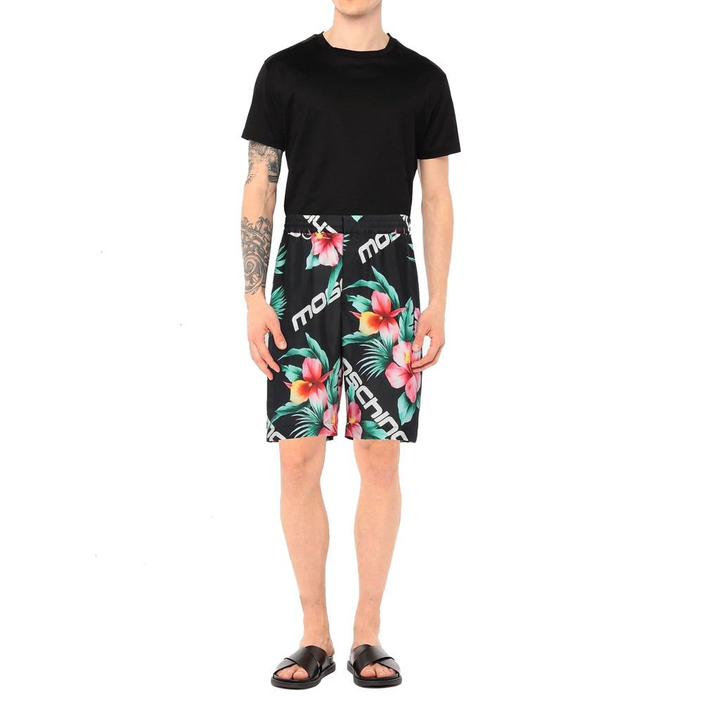 Moschino Couture – Seidenshorts mit Blumendruck von Moschino