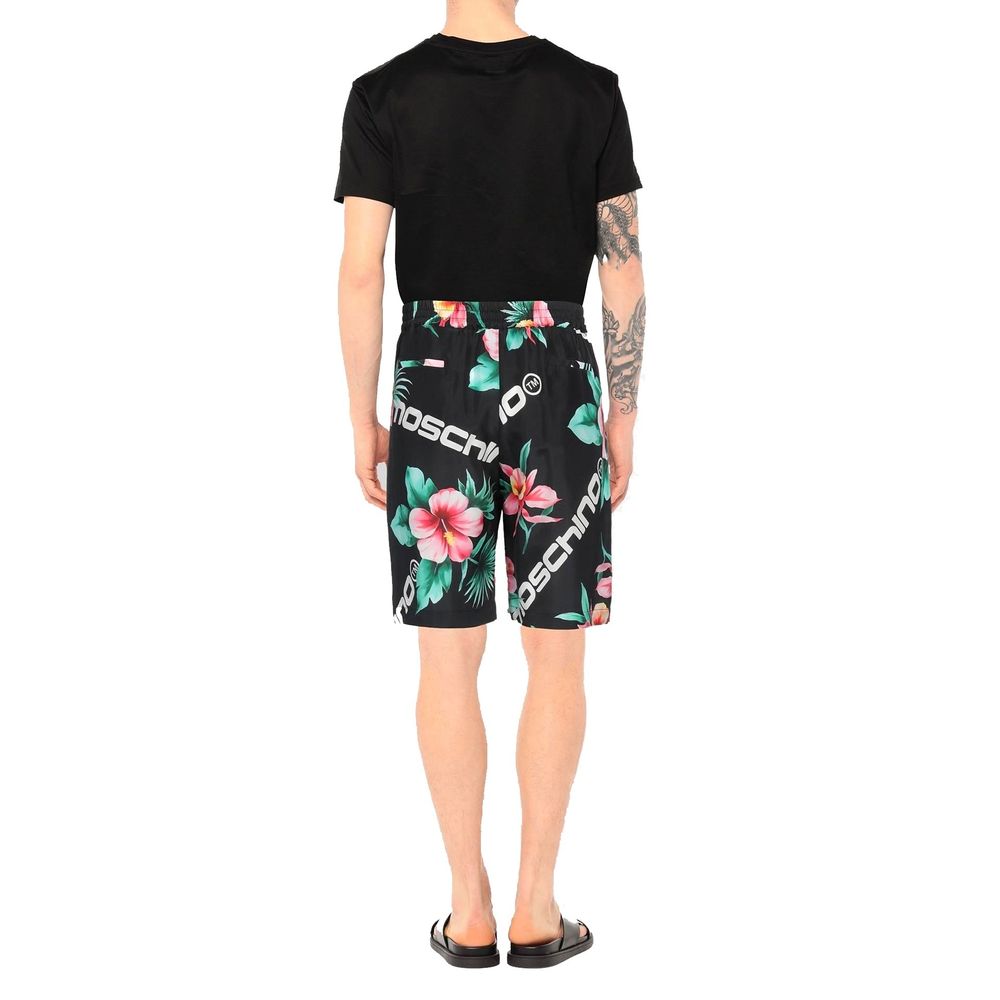 Moschino Couture – Seidenshorts mit Blumendruck von Moschino