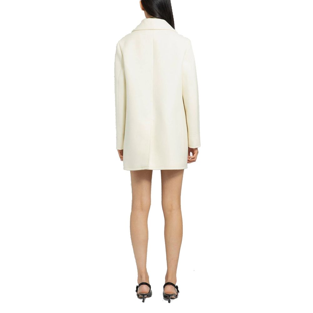 Prada Zweireihiger Wollmantel