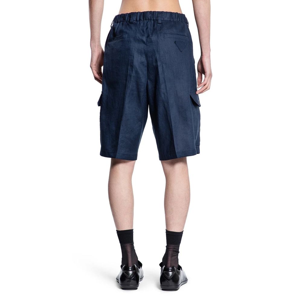Prada Leinen-Bermuda