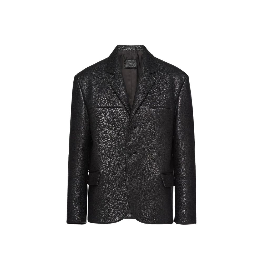 Prada Einreihige Lederjacke