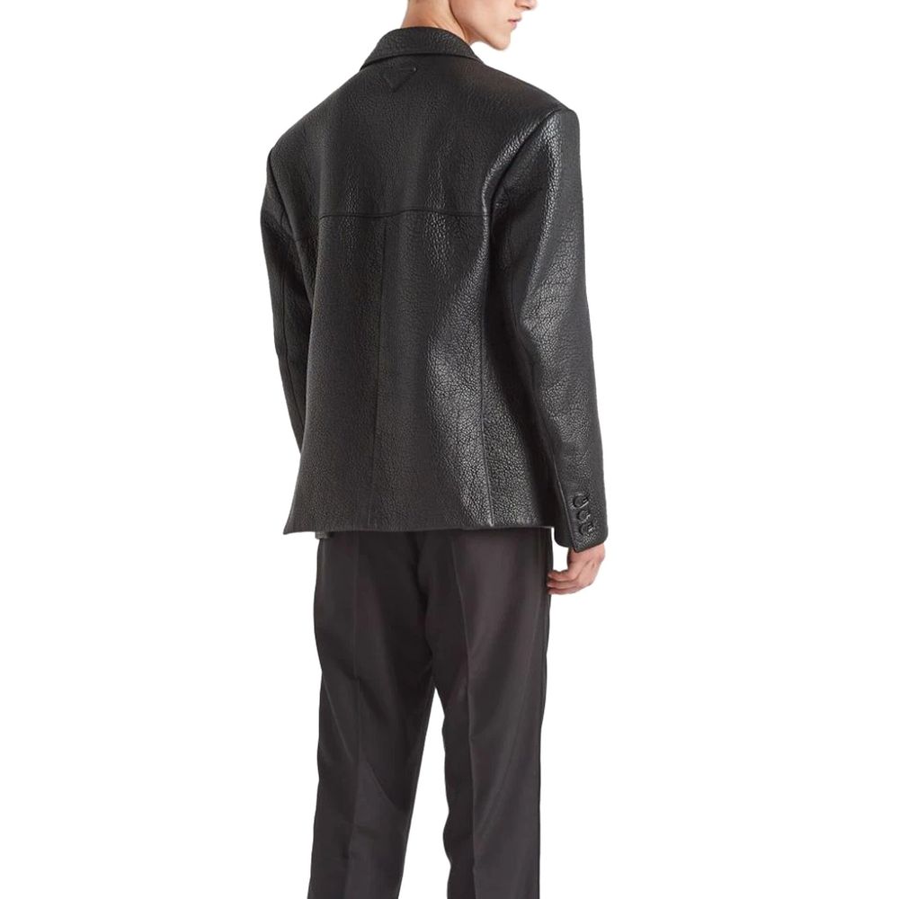 Prada Einreihige Lederjacke