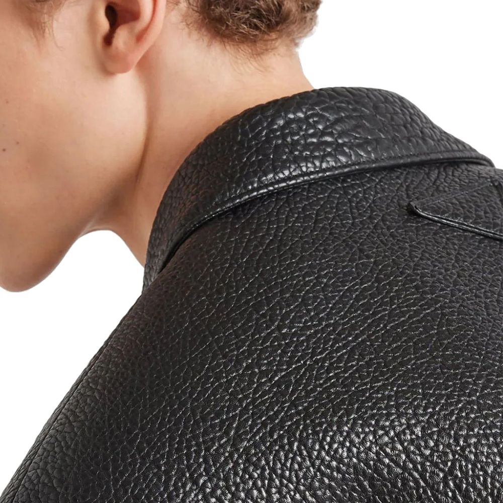 Prada Einreihige Lederjacke