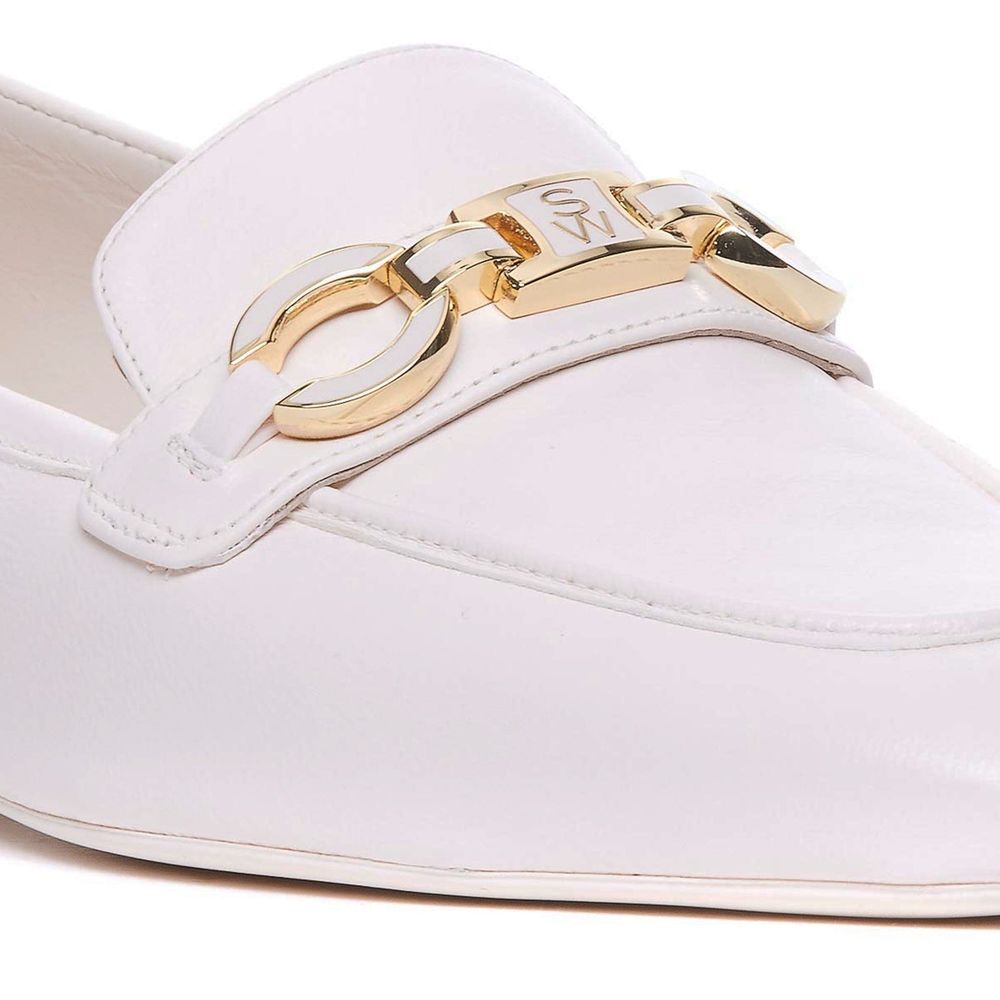 Stuart Weitzman Signature Square Leder-Loafer