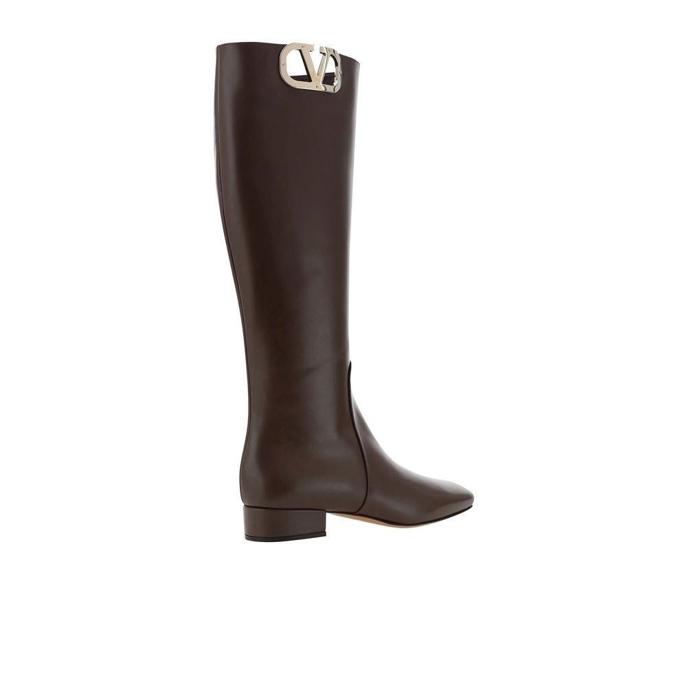 Valentino Garavani Lederstiefel mit Logo