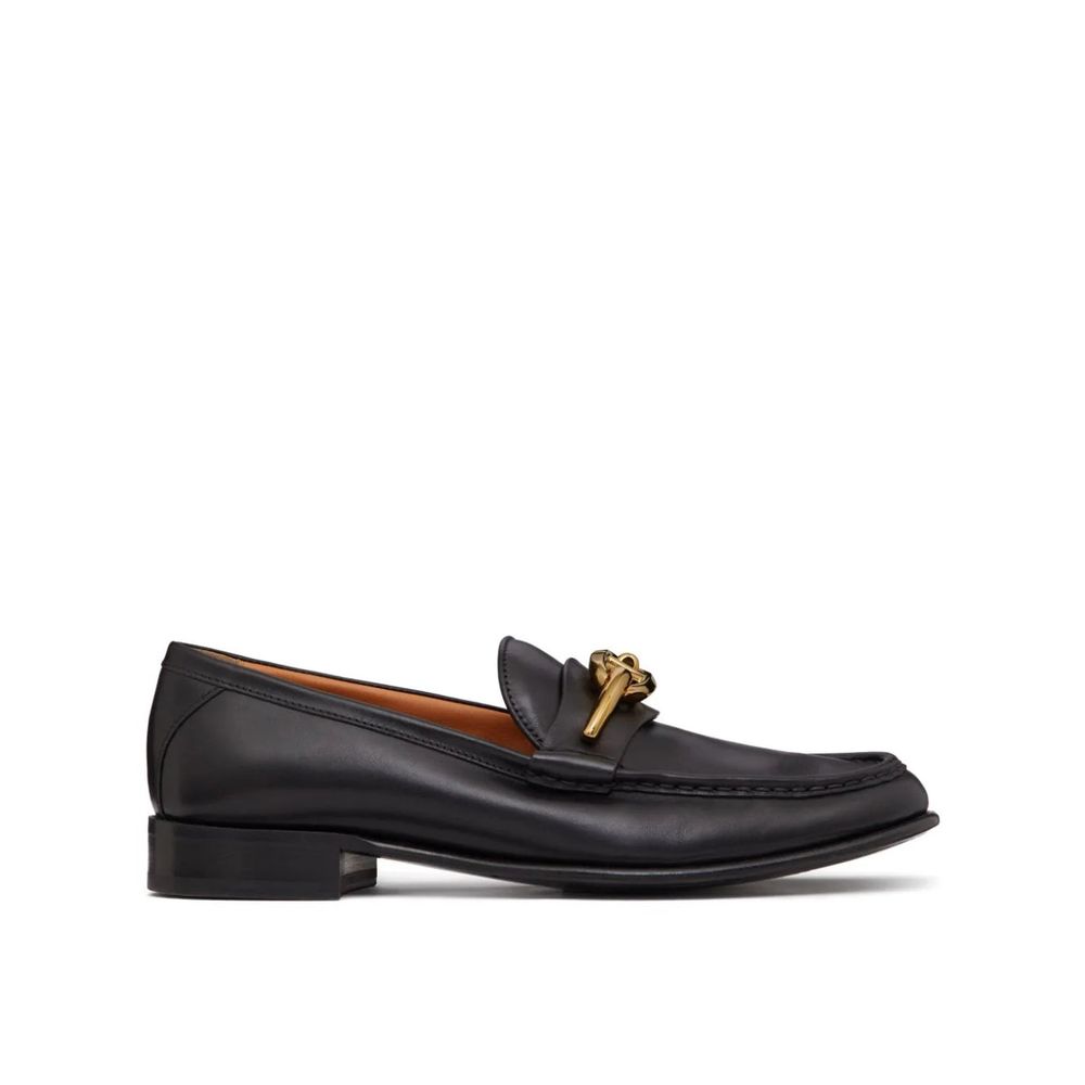 Valentino Garavani – Loafer aus Leder mit V-Logo im Mond-Look