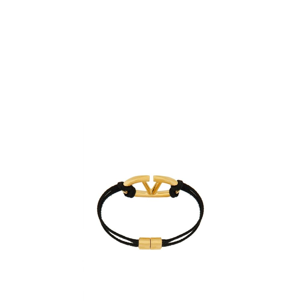 Valentino Garavani Baumwollarmband mit V-Logo