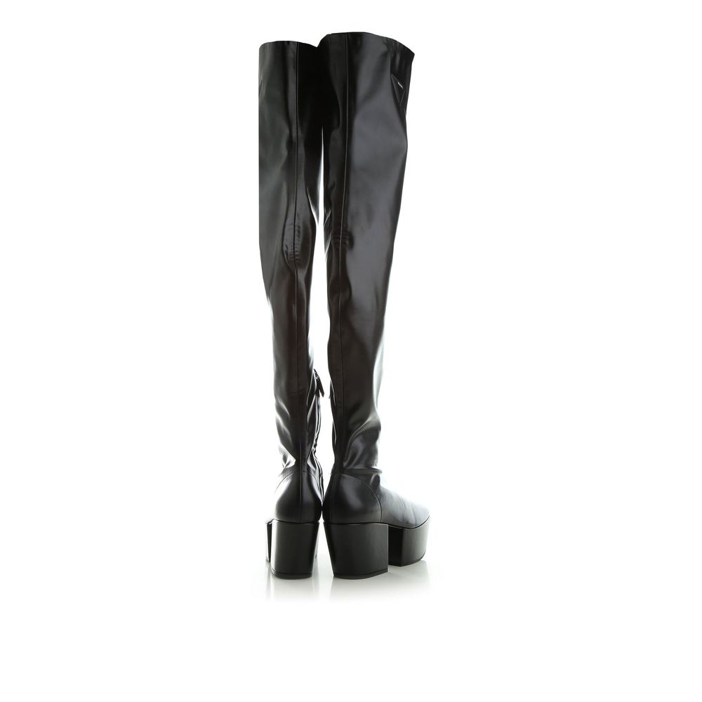 Prada Plateaustiefel aus Leder