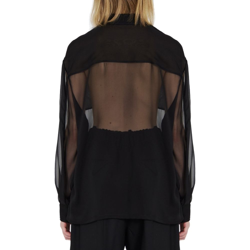 Saint Laurent Seidenkrepp-Musselinhemd