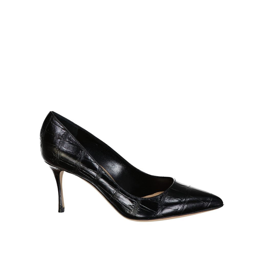 Sergio Rossi Godiva 075 Pumps aus Leder mit Krokodileffekt