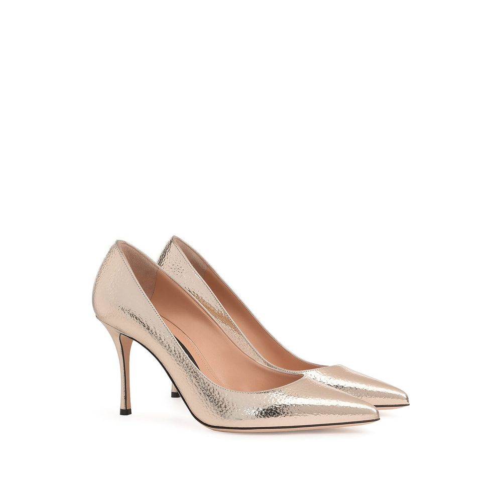 Sergio Rossi – Pumps aus verspiegeltem Leder „Godiva 090“