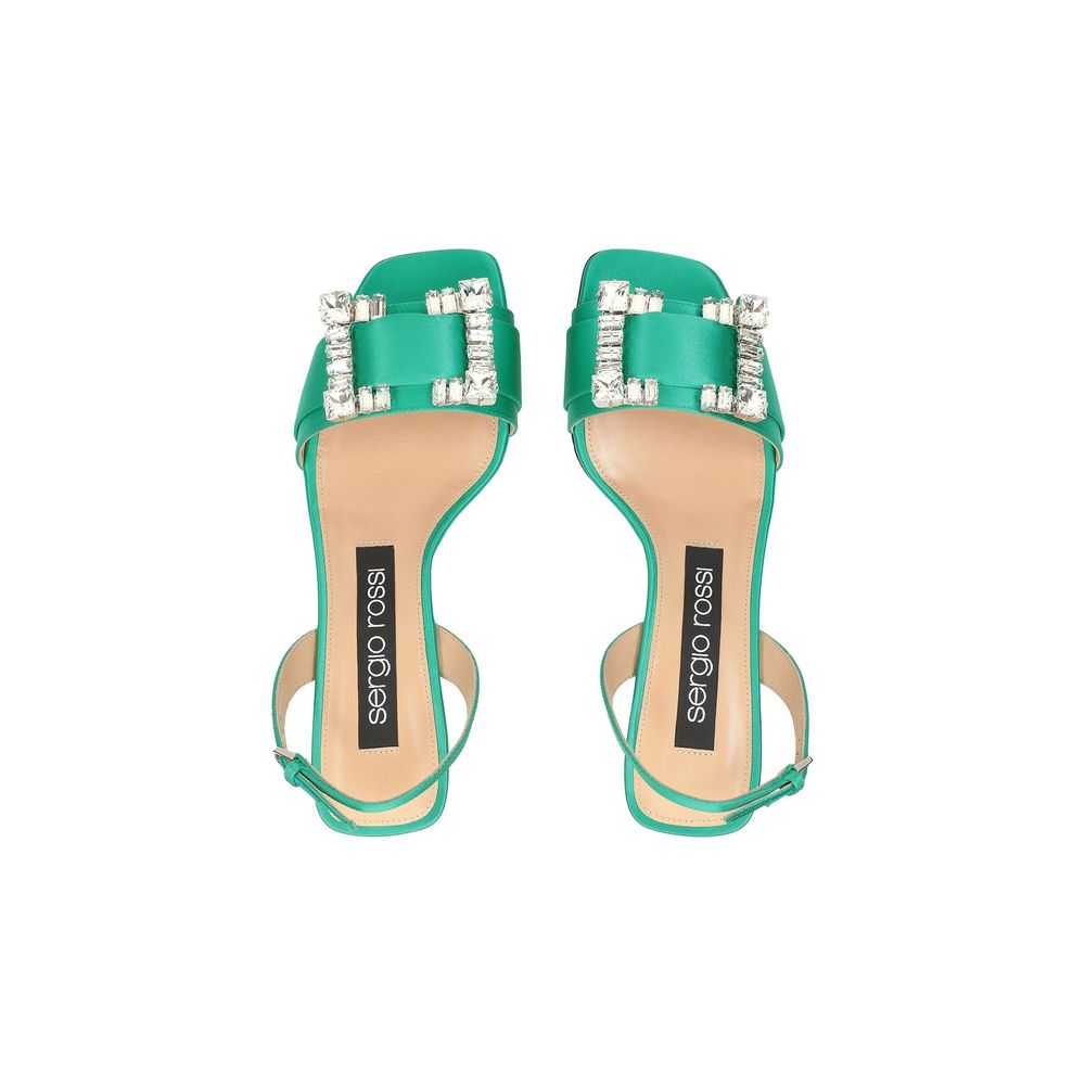 Sergio Rossi SR Twenty 060 Satin-Sandalen