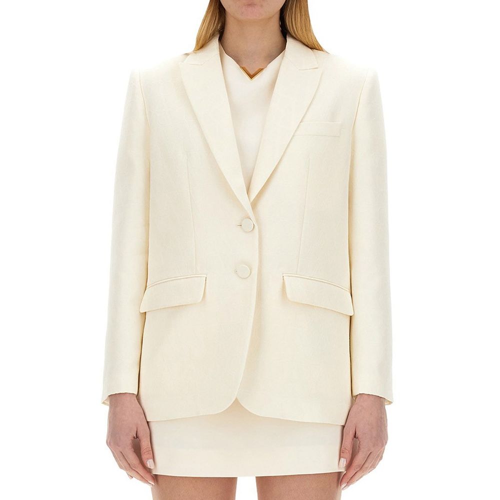 Valentino Jacke aus Woll- und Seidentoile „Iconographe“