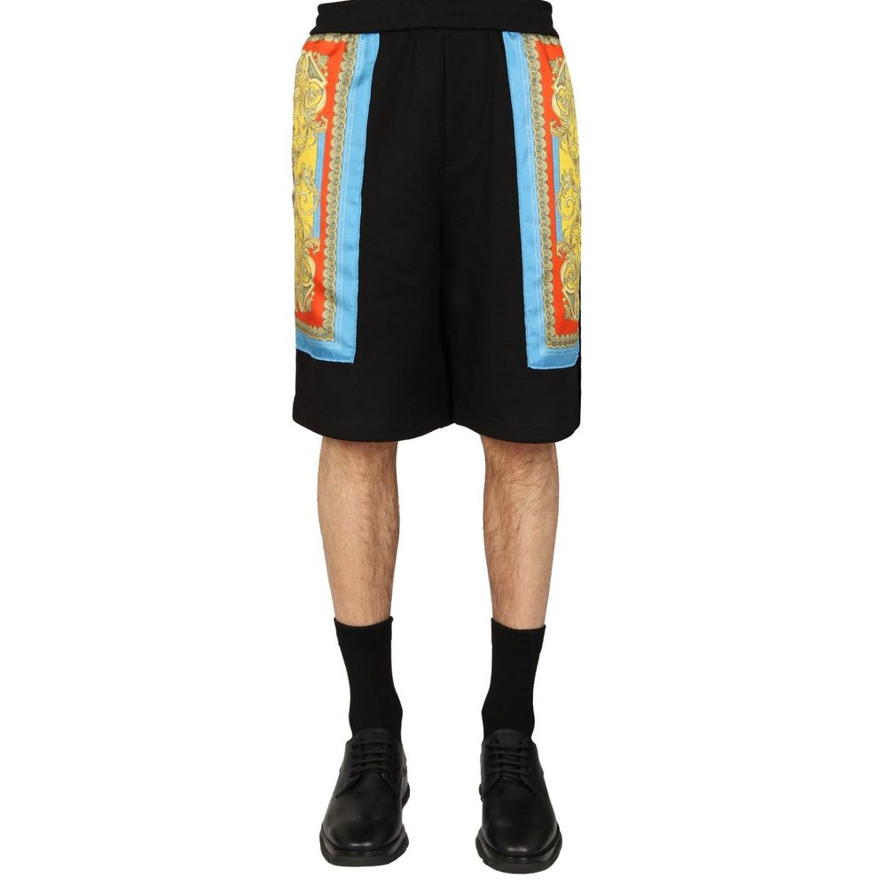 Versace Shorts im Barocco Goddess Night-Print
