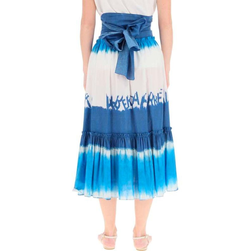 Alberta Ferretti – Midirock mit Batikmuster
