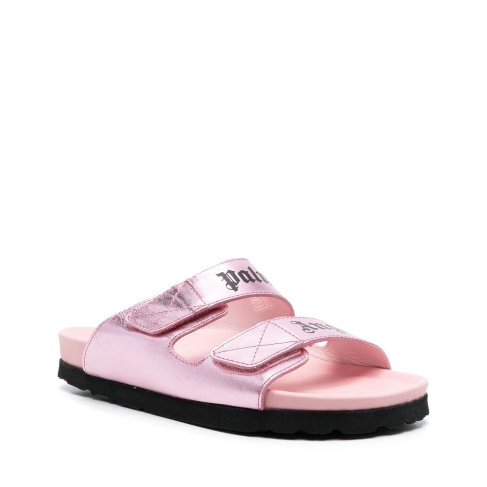 Palm Angels – Ledersandalen mit Logo