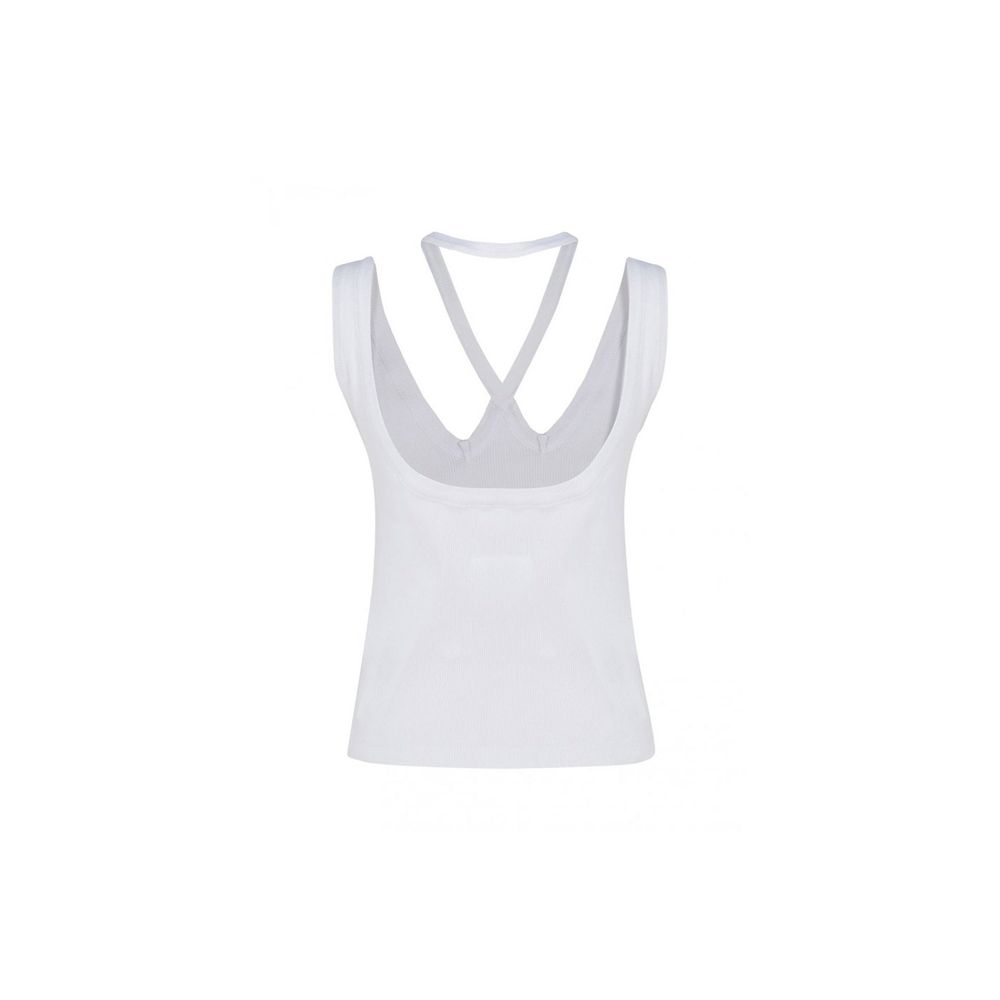 MM6 Maison Margiela – Geripptes Baumwolltop