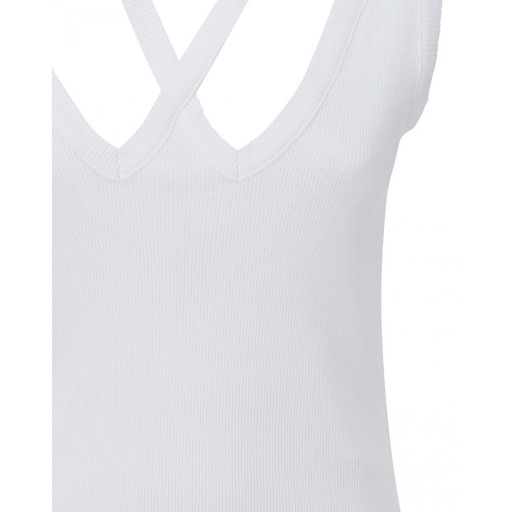 MM6 Maison Margiela – Geripptes Baumwolltop