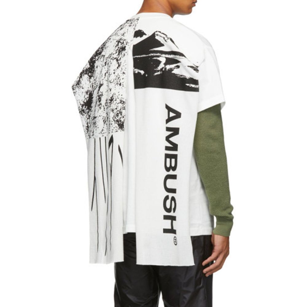 Ambush – Weißes Cape-T-Shirt