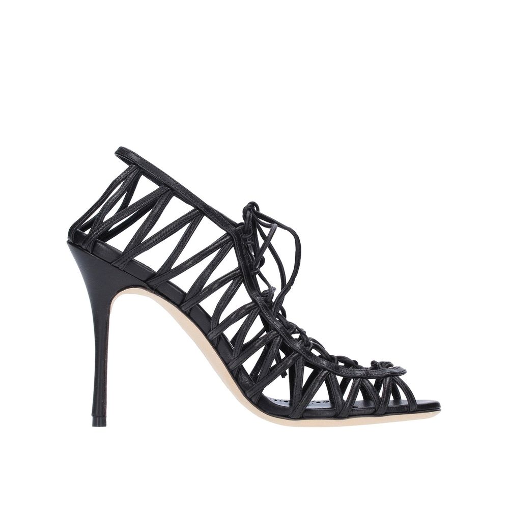Manolo Blahnik Hamza 105 Ledersandalen